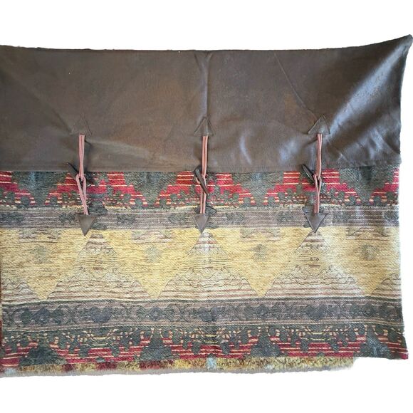 Hiend Accents Rustic Embroidered Textured Set Of 2 Standard Pillow Shams 27x21 - Picture 9 of 16